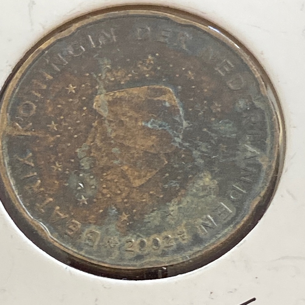 5/$10❤️❤️❤️Vintage 2002 Dutch 20 Cent Euro Coin with Queen Beatrix